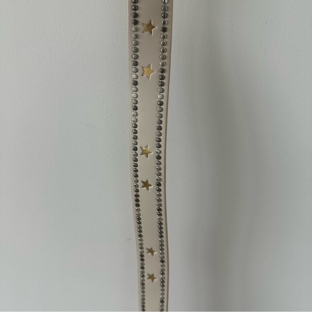 Beige Belt with Star Accents